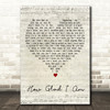 Aretha Franklin How Glad I Am Script Heart Decorative Wall Art Gift Song Lyric Print