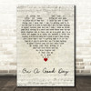 Above & Beyond On A Good Day Script Heart Decorative Wall Art Gift Song Lyric Print