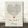 Jake Issac You And I Always Script Heart Decorative Wall Art Gift Song Lyric Print