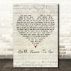 Jim Reeves He'll Have To Go Script Heart Decorative Wall Art Gift Song Lyric Print