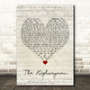 Stevie Nicks The Highwayman Script Heart Decorative Wall Art Gift Song Lyric Print