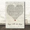 Dua Lipa Boys Will Be Boys Script Heart Decorative Wall Art Gift Song Lyric Print