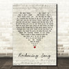 Asaf Avidan Reckoning Song Script Heart Decorative Wall Art Gift Song Lyric Print