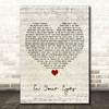 George Benson In Your Eyes Script Heart Decorative Wall Art Gift Song Lyric Print