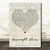 Ray Dunne Downright Blues Script Heart Decorative Wall Art Gift Song Lyric Print