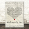 The Cure Pictures Of You Script Heart Decorative Wall Art Gift Song Lyric Print