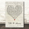 Bob Seger Till It Shines Script Heart Decorative Wall Art Gift Song Lyric Print