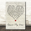 Bill Conti Gonna Fly Now Script Heart Decorative Wall Art Gift Song Lyric Print