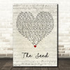 Hope Mountain The Seed Script Heart Decorative Wall Art Gift Song Lyric Print