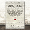 Andy Williams The Wonderful World of the Young Script Heart Song Lyric Print