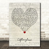 Ed Sheeran Afterglow Script Heart Decorative Wall Art Gift Song Lyric Print