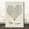 Sammy Hagar The Love Script Heart Decorative Wall Art Gift Song Lyric Print