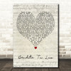 Maná Bendita Tu Luz Script Heart Decorative Wall Art Gift Song Lyric Print