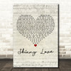 Birdy Skinny Love Script Heart Decorative Wall Art Gift Song Lyric Print