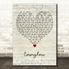 Vance Joy Emmylou Script Heart Decorative Wall Art Gift Song Lyric Print