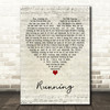 No Doubt Running Script Heart Decorative Wall Art Gift Song Lyric Print