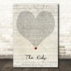 Eminem The Kids Script Heart Decorative Wall Art Gift Song Lyric Print