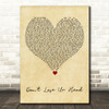 Six The Musical Cast Don't Lose Ur Head Vintage Heart Decorative Wall Art Gift Song Lyric Print