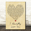 Olivia Newton-John I Honestly Love You Vintage Heart Decorative Wall Art Gift Song Lyric Print