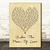 Showaddywaddy Under The Moon Of Love Vintage Heart Decorative Wall Art Gift Song Lyric Print
