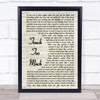 AC DC Touch Too Much Vintage Script Song Lyric Quote Print