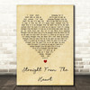 Bryan Adams Straight From The Heart Vintage Heart Decorative Wall Art Gift Song Lyric Print