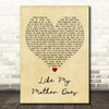 Lauren Alaina Like My Mother Does Vintage Heart Decorative Wall Art Gift Song Lyric Print