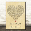Clifford T. Ward Home Thoughts from Abroad Vintage Heart Decorative Gift Song Lyric Print