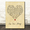 Something Corporate As You Sleep Vintage Heart Decorative Wall Art Gift Song Lyric Print