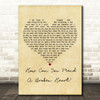 Bee Gees How Can You Mend A Broken Heart Vintage Heart Decorative Gift Song Lyric Print