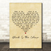 Cara Dillon Black Is the Colour Vintage Heart Decorative Wall Art Gift Song Lyric Print