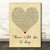 Jeremy Camp There Will Be a Day Vintage Heart Decorative Wall Art Gift Song Lyric Print