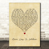 Wolfe Tones Here Lies A Soldier Vintage Heart Decorative Wall Art Gift Song Lyric Print