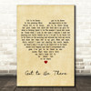 Michael Jackson Got to Be There Vintage Heart Decorative Wall Art Gift Song Lyric Print