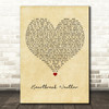 Niall Horan Heartbreak Weather Vintage Heart Decorative Wall Art Gift Song Lyric Print