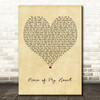 Steven Tyler Piece of My Heart Vintage Heart Decorative Wall Art Gift Song Lyric Print