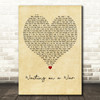 Foo Fighters Waiting on a War Vintage Heart Decorative Wall Art Gift Song Lyric Print