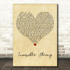 Taylor Swift Invisible String Vintage Heart Decorative Wall Art Gift Song Lyric Print
