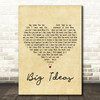 The Boxer Rebellion Big Ideas Vintage Heart Decorative Wall Art Gift Song Lyric Print