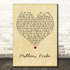 George Michael Mothers Pride Vintage Heart Decorative Wall Art Gift Song Lyric Print