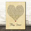 The Mountain Goats This Year Vintage Heart Decorative Wall Art Gift Song Lyric Print