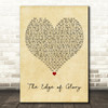 Lady Gaga The Edge of Glory Vintage Heart Decorative Wall Art Gift Song Lyric Print