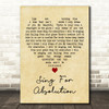 Muse Sing For Absolution Vintage Heart Decorative Wall Art Gift Song Lyric Print