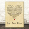 Sully Erna Your Own Drum Vintage Heart Decorative Wall Art Gift Song Lyric Print