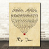 Michelle Branch Its You Vintage Heart Decorative Wall Art Gift Song Lyric Print