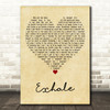 Sabrina Carpenter Exhale Vintage Heart Decorative Wall Art Gift Song Lyric Print