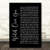 Alter Bridge Watch Over You Black Script Song Lyric Quote Print