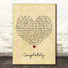 Jennifer Day Completely Vintage Heart Decorative Wall Art Gift Song Lyric Print