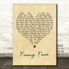 Donna Fargo Funny Face Vintage Heart Decorative Wall Art Gift Song Lyric Print