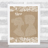 Amy Shark Adore Burlap & Lace Song Lyric Quote Print